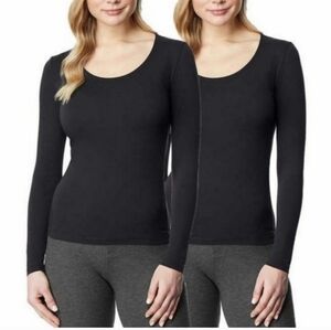 New 32 Degrees Heat 2 Pack Thermal Baselayer Women's Top Long Sleeve Size Small